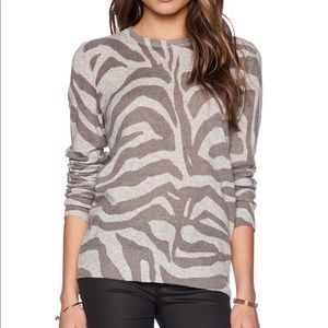 Equipment Shane Cashmere Sweater in Zebra